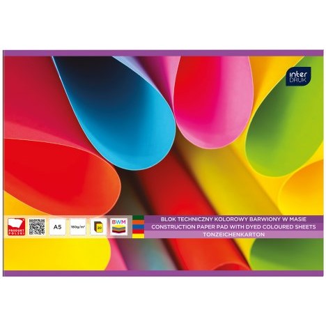 Blok na kreslen A5, 20 list, 180 g