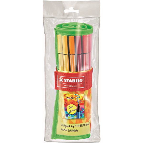 STABILO Pen 68 25 ks Rollerset Fan Edition