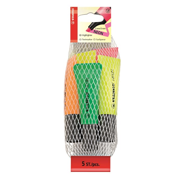 STABILO NEON 5 ks balen