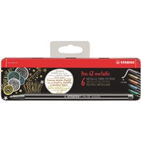 STABILO Pen 68 metallic 6 ks kovové pouzdro